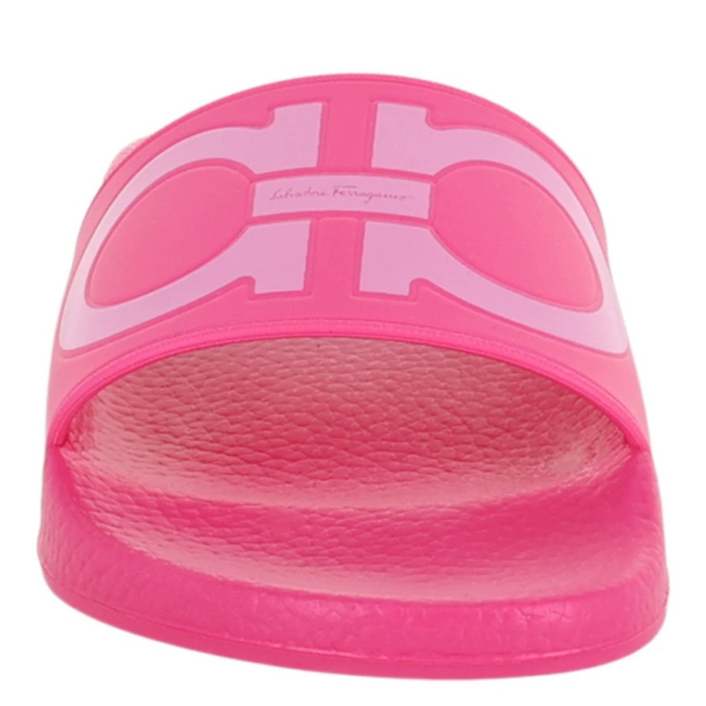 Salvatore Ferragamo Pink Slide Sandals Sporty Design - Picture 3 of 7
